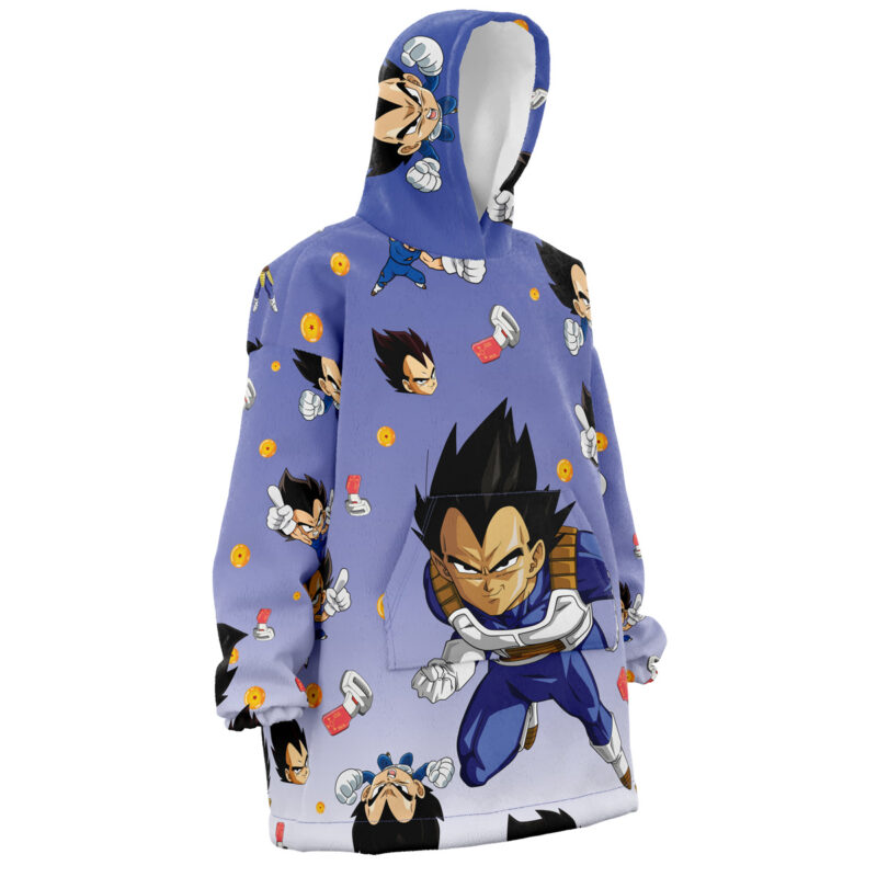 Vegeta Pattern Dragon Ball Z Snug Oversized Blanket Hoodie