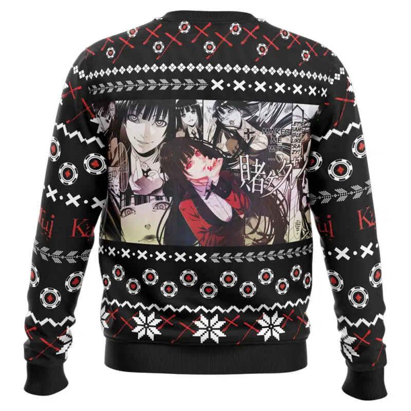 The Crazier You Are, The More You Love Christmas Kakegurui Ugly Christmas Sweater - Image 2