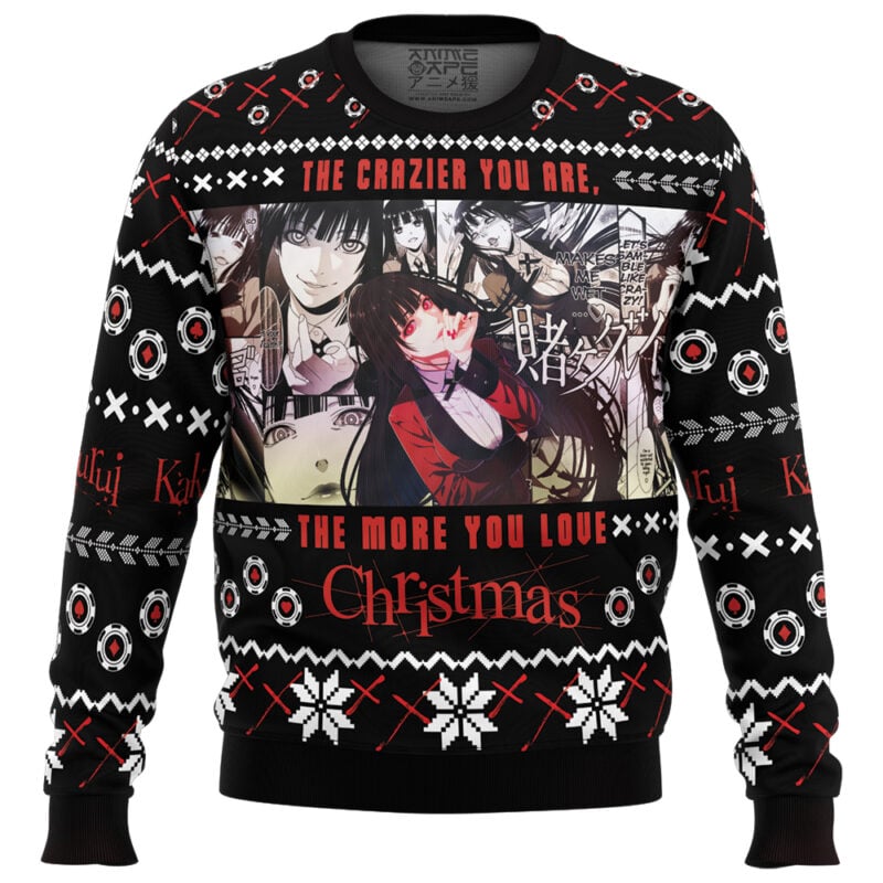 The Crazier You Are Kakegurui Ugly Christmas Sweater