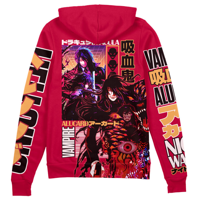 Alucard Hellsing Streetwear Zip Hoodie Jacket