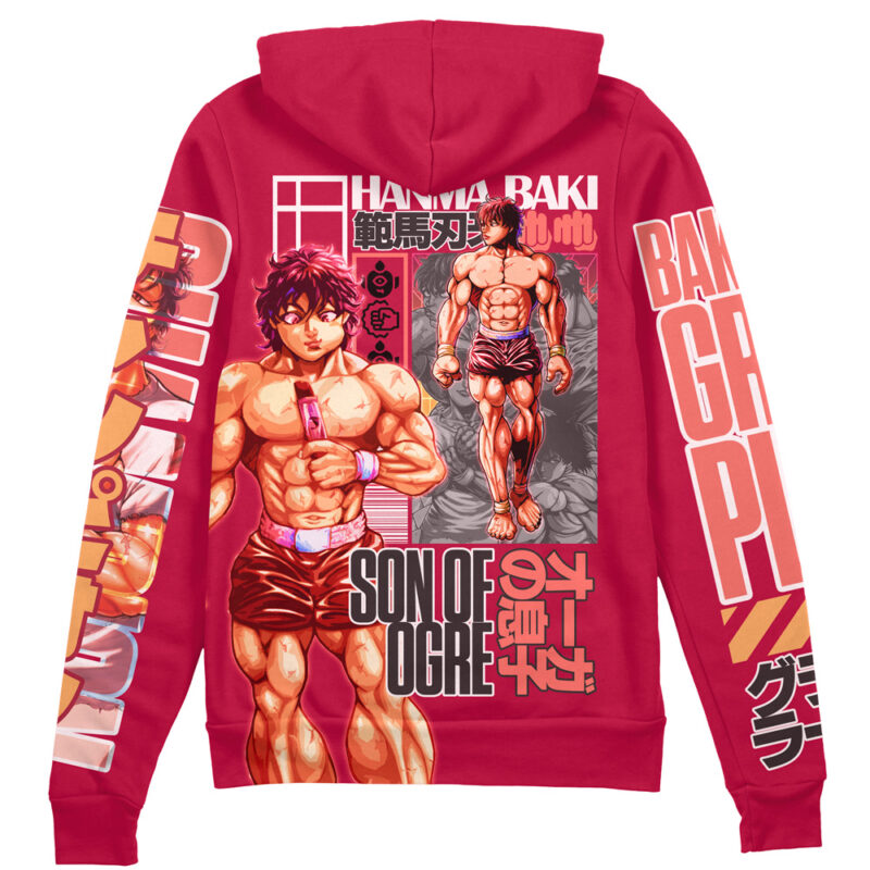Baki Hanma Baki Streetwear Zip Hoodie Jacket