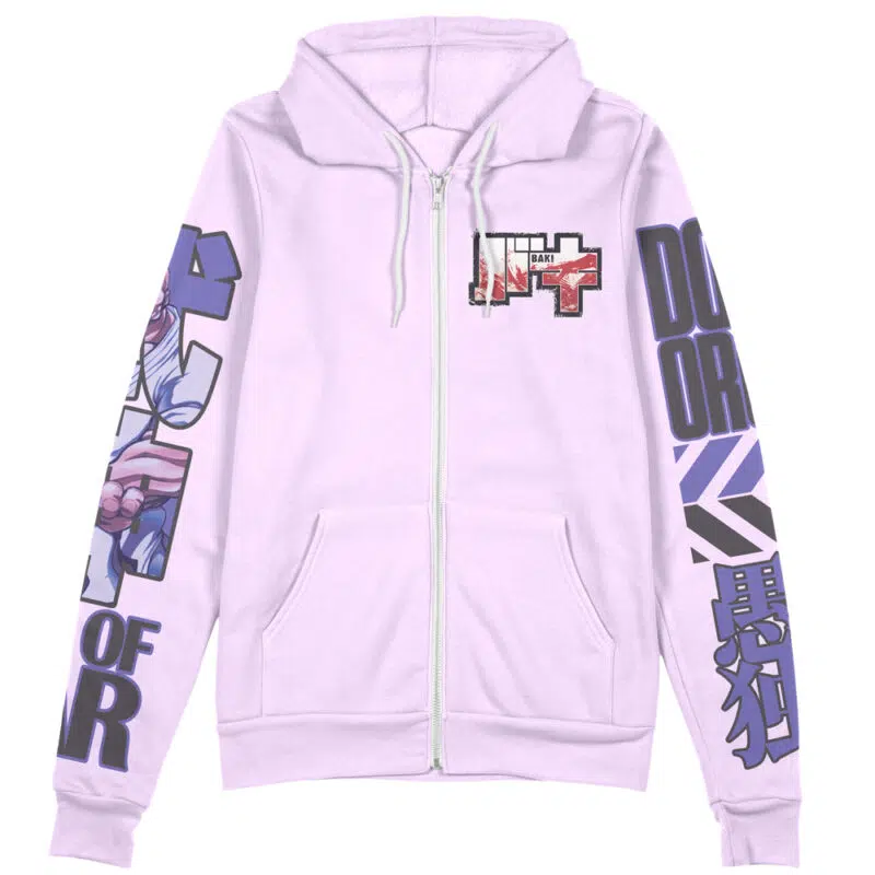 Doppo Orochi Baki Streetwear Zip Hoodie Jacket - Image 2