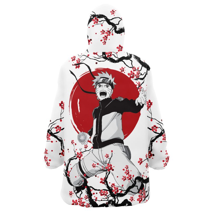 Naruto Uzumaki Cherry Blossom Naruto Snug Oversized Blanket Hoodie