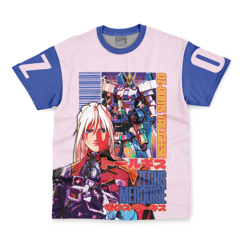 Tallgeese x Zechs Merquise Gundam Wing Streetwear T-Shirt - Image 2