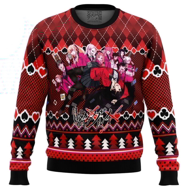 Beautiful Gambler Kakegurui Ugly Christmas Sweater