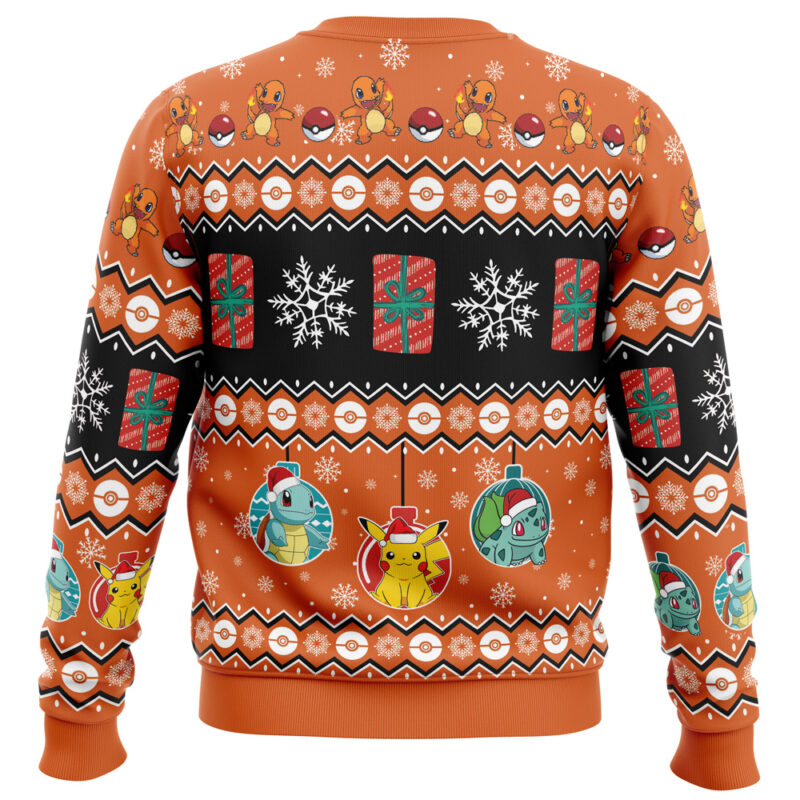 Charmander I Choose You Pokemon Ugly Christmas Sweater - Image 2
