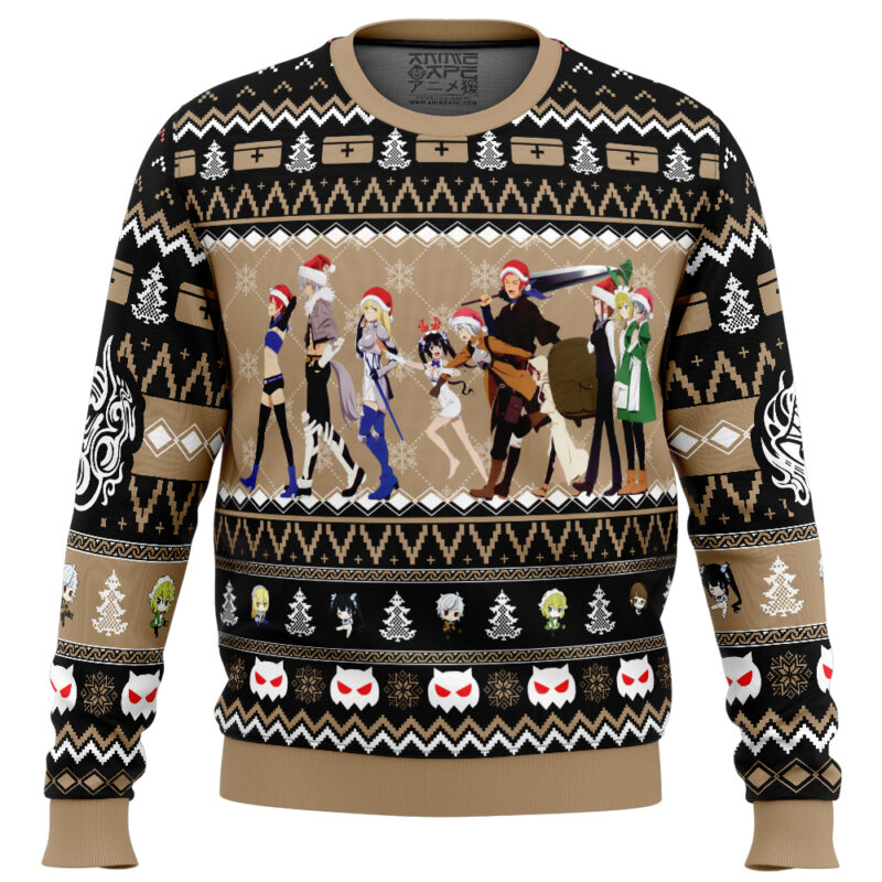 Christmas Adventure Danmaichi Ugly Christmas Sweater