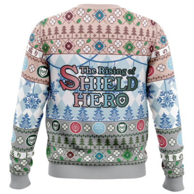 Christmas Filo, Naofumi And Raphtalia The Rising Shield Of The Hero Ugly Christmas Sweater