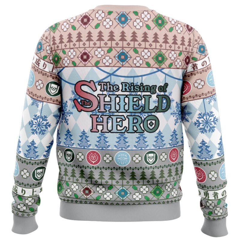 Christmas Filo, Naofumi And Raphtalia The Rising Shield Of The Hero Ugly Christmas Sweater