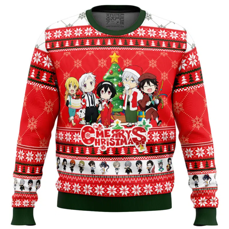 Christmas Power House Bungo Stray Dogs Ugly Christmas Sweater