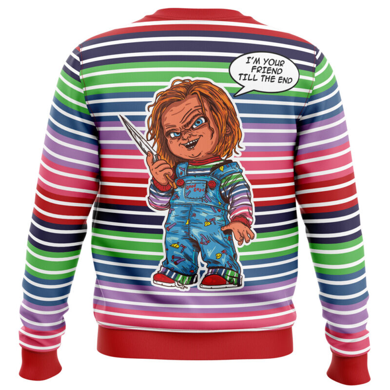 Chuckie Doll Good Guys  Ugly Christmas Sweater - Image 2