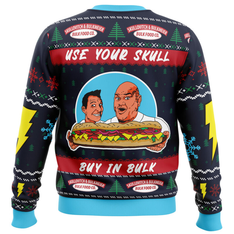 It’s Bulk and Skull Power Rangers Ugly Christmas Sweater - Image 2