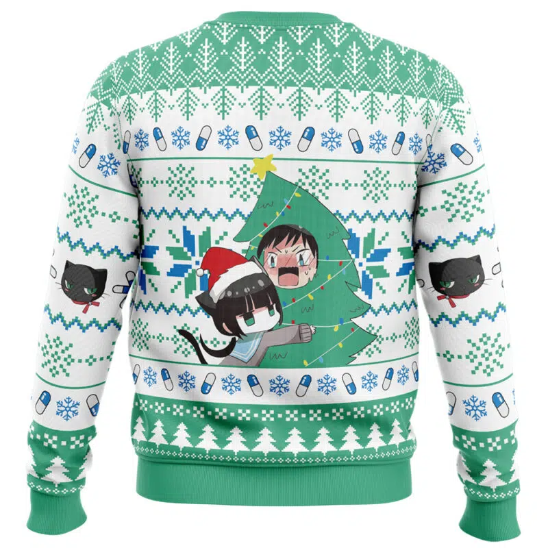 Love The Tree Don't Blame The Doggies Fa-La-La-La-La ReLIFE Ugly Christmas Sweater - Image 2
