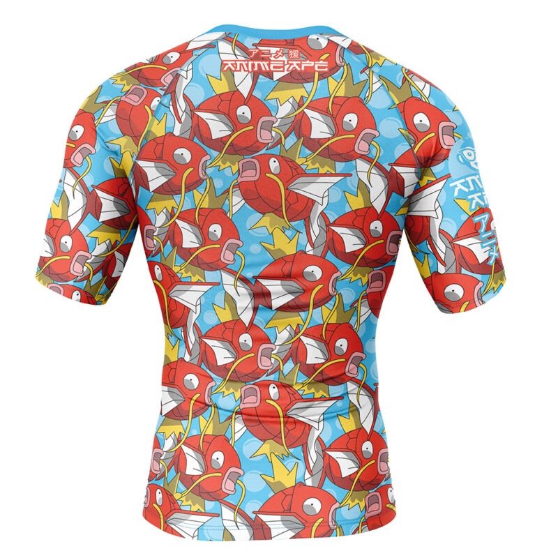 Magikarp Pokemon Short Sleeve Rash Guard Compression Shirt - Image 2