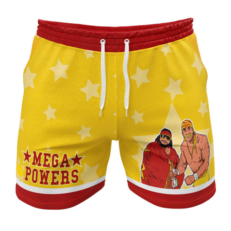 Mega Powers Macho Man and Hulk Hogan Gym Shorts