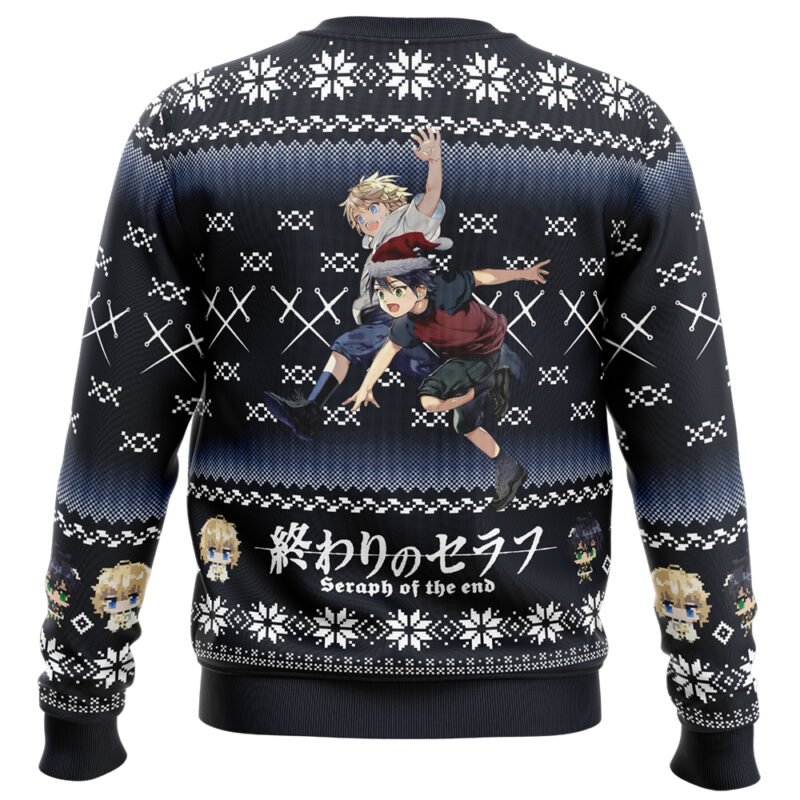 Mikaela X Yuuichirou Seraph of the End Ugly Christmas Sweater - Image 2