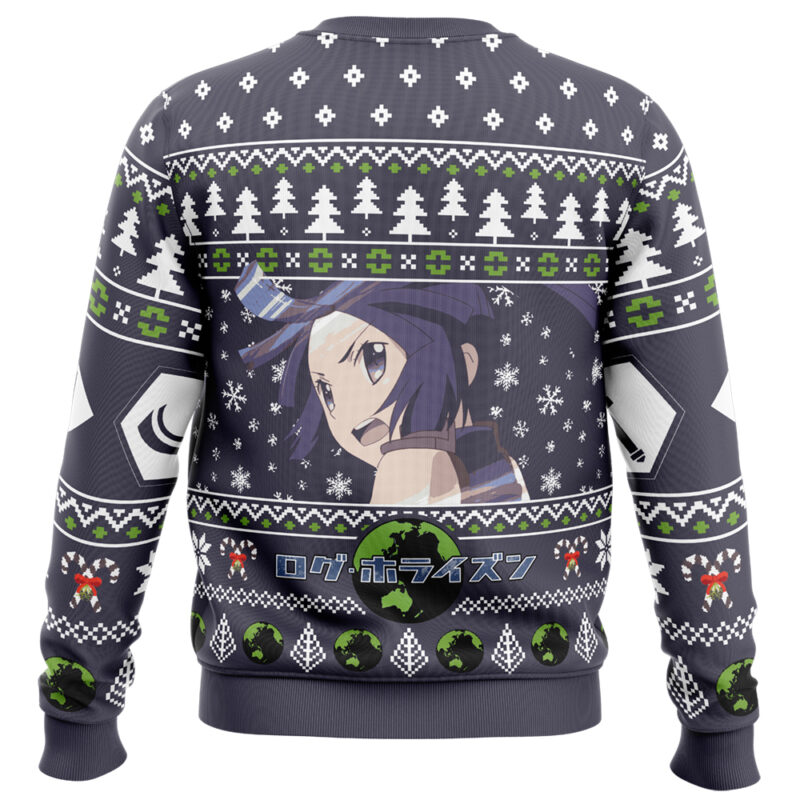 My Lord, Were Having A Curry-stmas Tonight Log Horizon Ugly Christmas Sweater - Image 2
