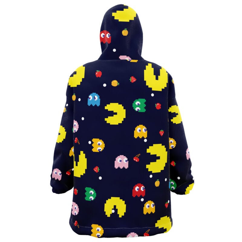 Pac Man Pattern Snug Oversized Blanket Hoodie - Image 2