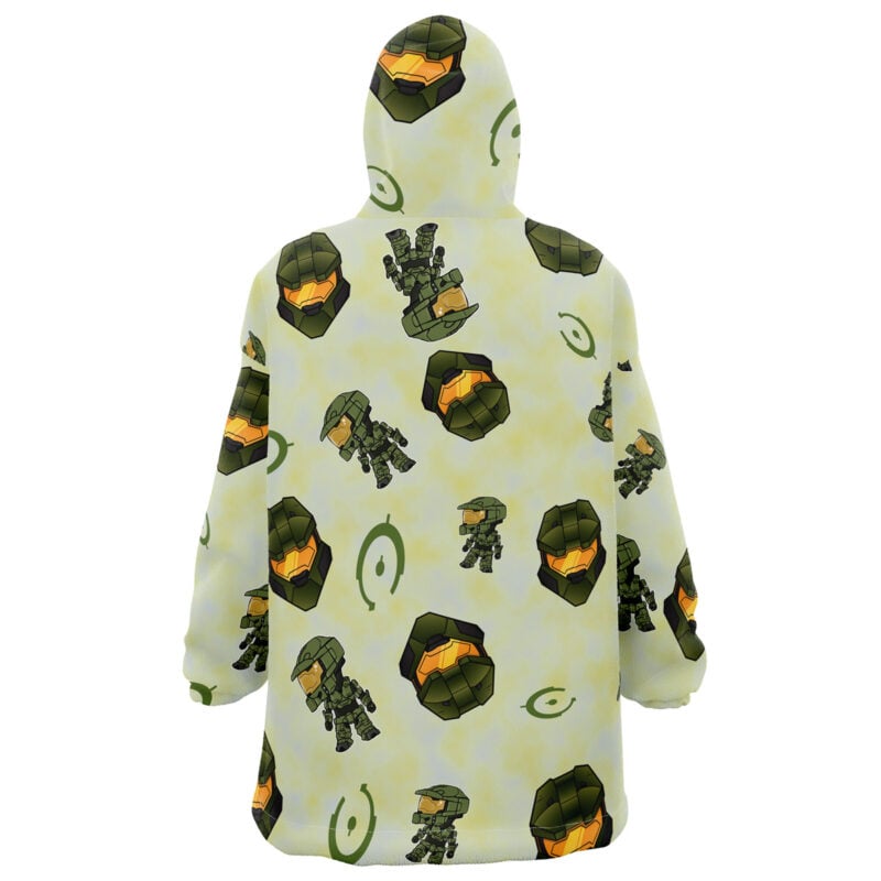 Halo Pattern Snug Oversized Blanket Hoodie - Image 2