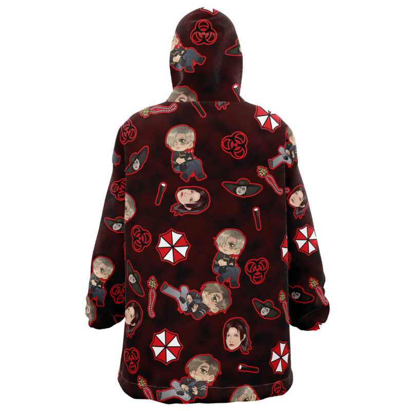 Resident Evil Pattern Snug Oversized Blanket Hoodie - Image 2