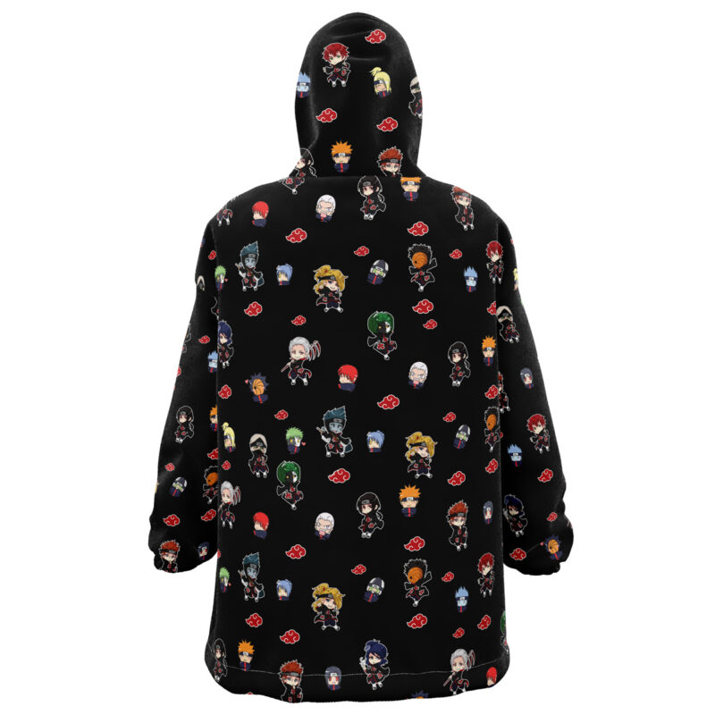 Chibi Akatsuki Pattern  Snug Oversized Blanket Hoodie - Image 2