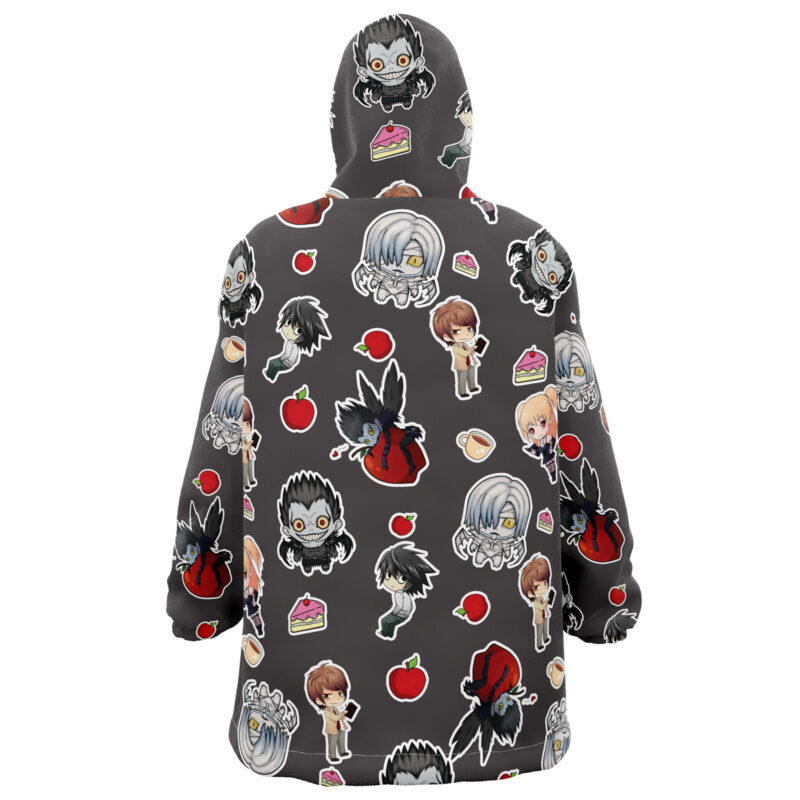 Chibi Death Note Pattern Snug Oversized Blanket Hoodie - Image 2