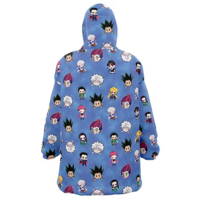 Chibi Hunter X Hunter Pattern Snug Oversized Blanket Hoodie - Image 2