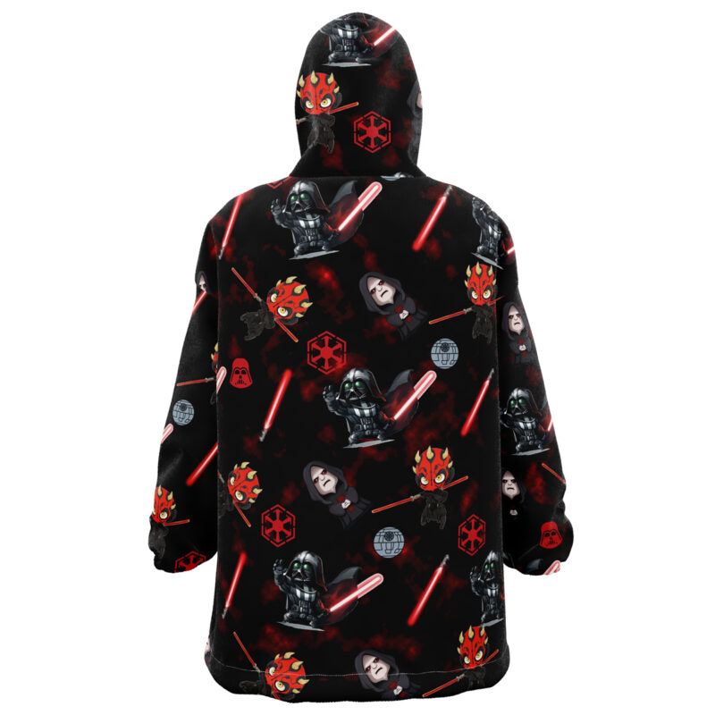 Chibi Sith Lords Pattern Star Wars Snug Oversized Blanket Hoodie - Image 2