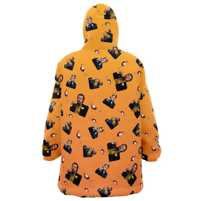 Leonardo DiCaprio Meme Pattern Snug Oversized Blanket Hoodie - Image 2