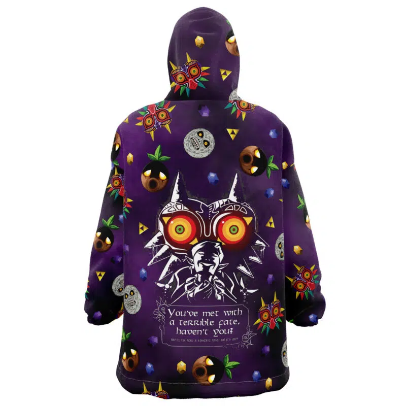 Majora's Mask v2 Pattern The Legend of Zelda Snug Oversized Blanket Hoodie