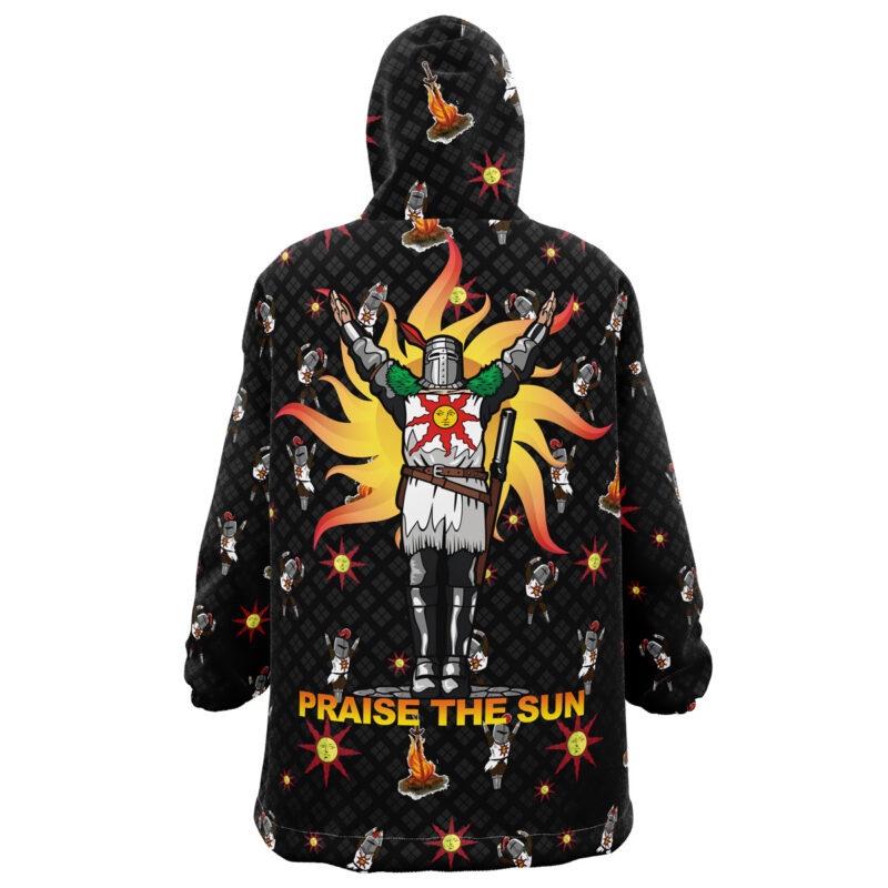 Praise the Sun V2 Pattern Dark Souls Snug Oversized Blanket Hoodie