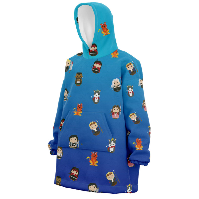 Final Fantasy VII Pattern Snug Oversized Blanket Hoodie - Image 2