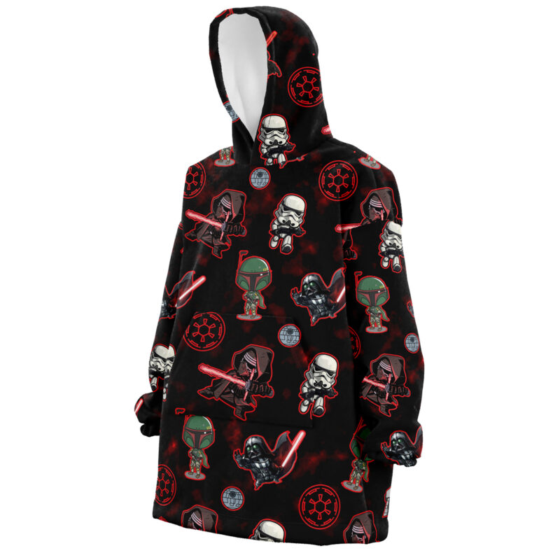 Chibi Sith Galactic Empire Pattern Star Wars Snug Oversized Blanket Hoodie