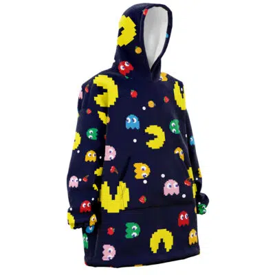 Pac Man Pattern Snug Oversized Blanket Hoodie