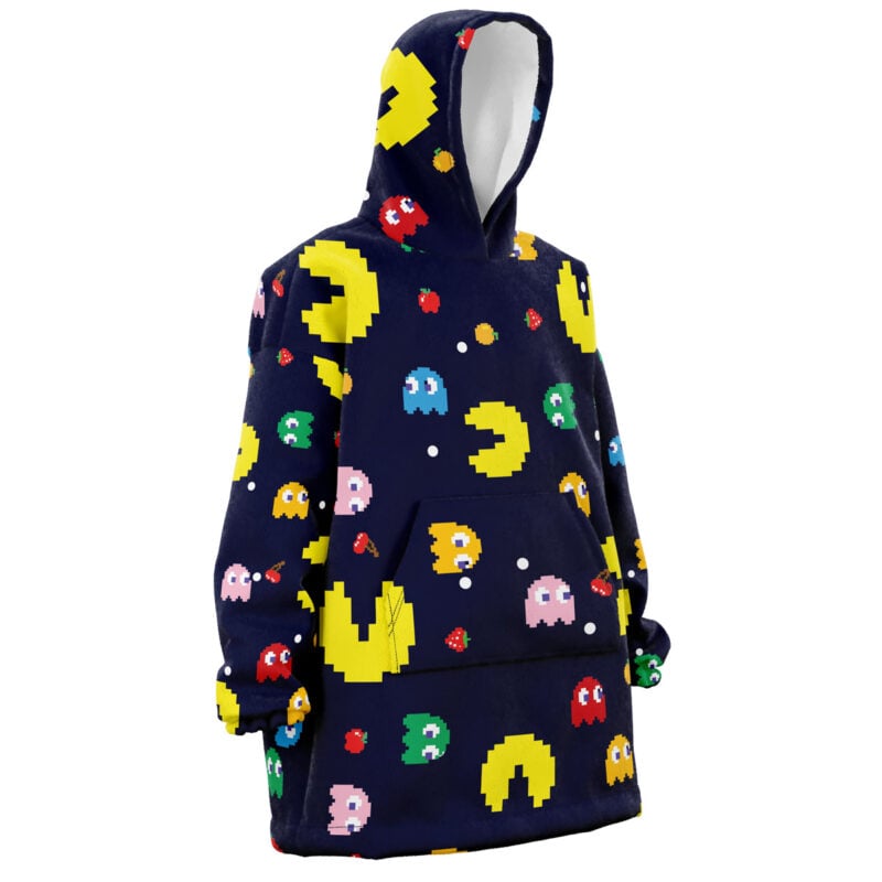 Pac Man Pattern Snug Oversized Blanket Hoodie