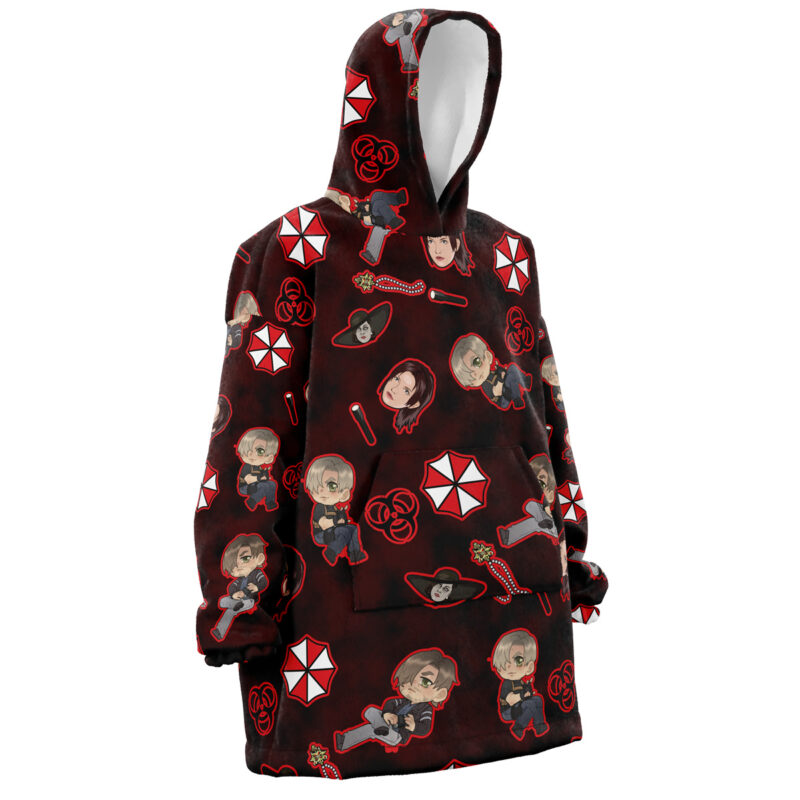 Resident Evil Pattern Snug Oversized Blanket Hoodie