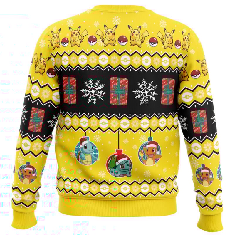 Pikachu I Choose You Pokemon Ugly Christmas Sweater - Image 2