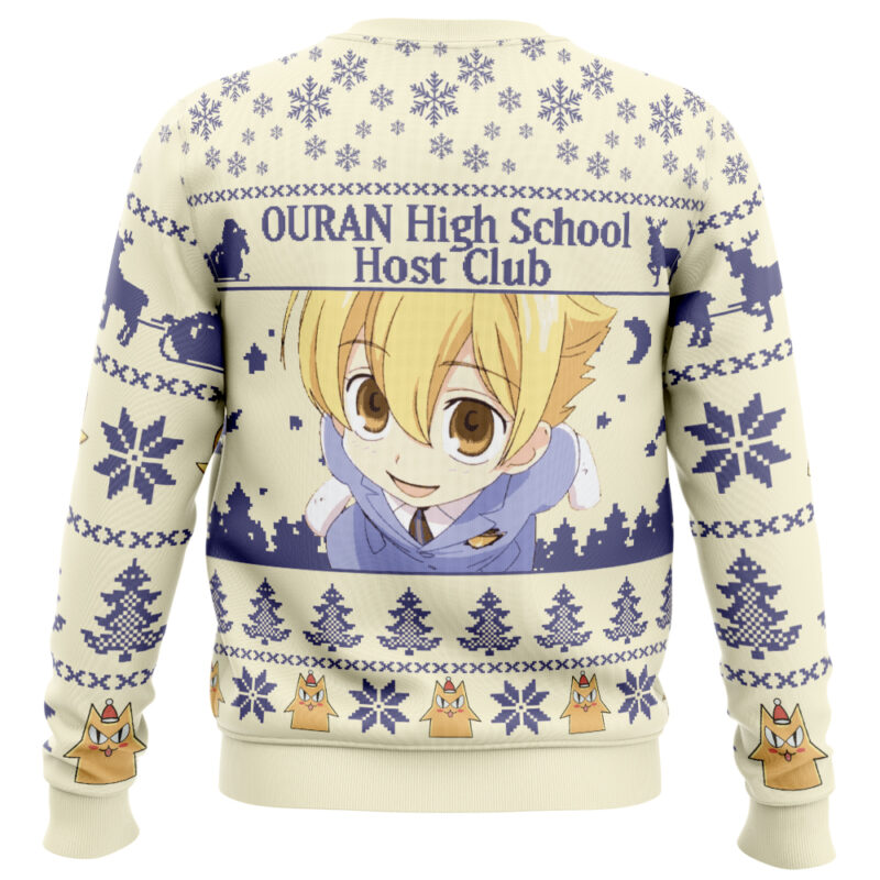 Santa, How Much Do I Have To Pay You Ouran High School Host Club Ugly Christmas Sweater - Image 2