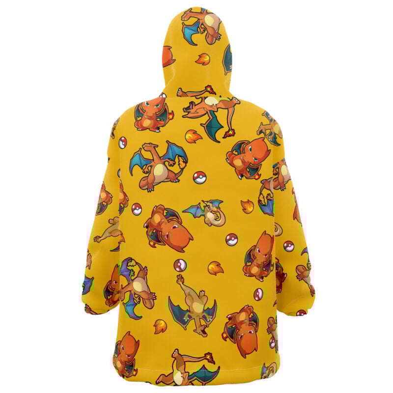 Charizard Pattern Pokemon Snug Oversized Blanket Hoodie - Image 2