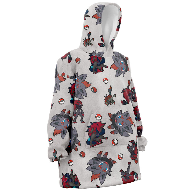 Zoroark Pattern Pokemon Snug Oversized Blanket Hoodie