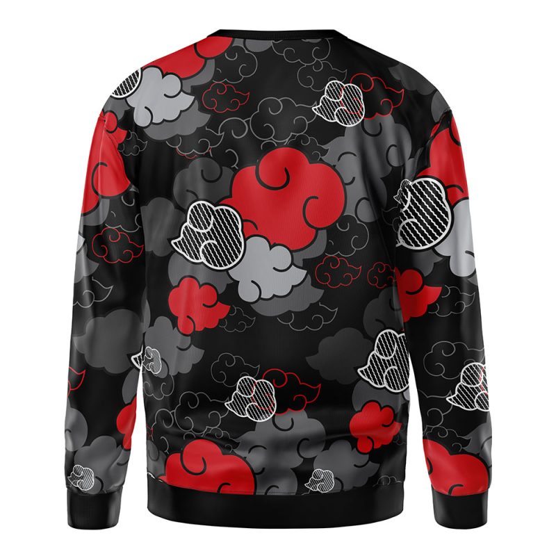 Black Aloha Pattern Akatsuki  Sweatshirt - Image 3