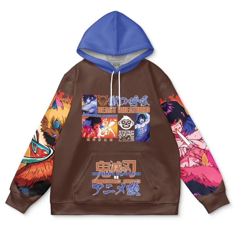 Hashibira Inosuke V2 Demon Slayer Streetwear Hoodie - Image 2
