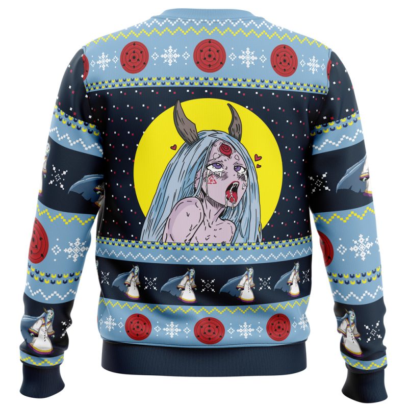 Kaguya Ōtsutsuki Ahegao Shippuden Ugly Christmas Sweater - Image 2