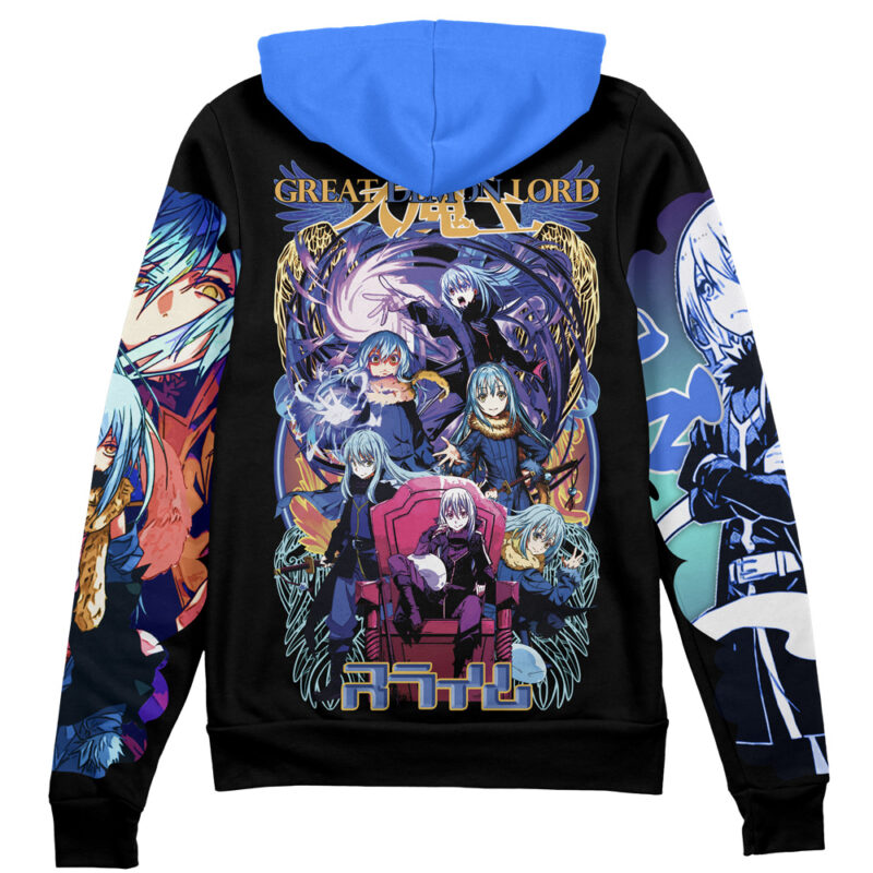Rimuru Tempest V4 That Time I Got Reincarnated as a Slime Streetwear Zip Hoodie Jacket