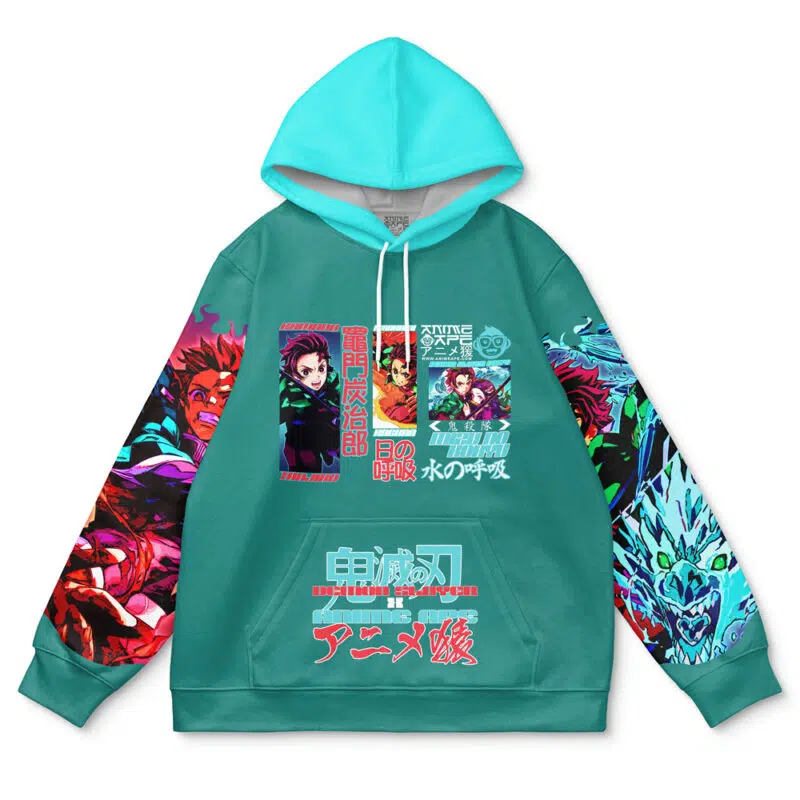 Kamado Tanjiro V2 Demon Slayer Streetwear Hoodie - Image 2