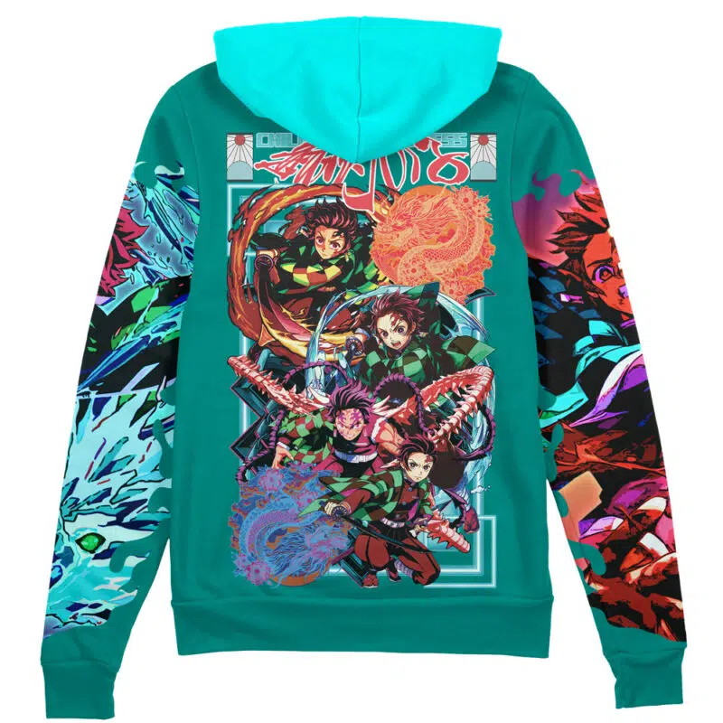 Kamado Tanjiro V2 Demon Slayer Streetwear Zip Hoodie Jacket