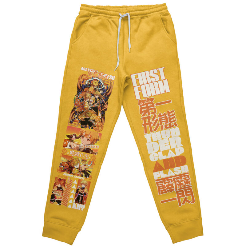 Agatsuma Zenitsu V2 Demon Slayer Streetwear Sweatpants