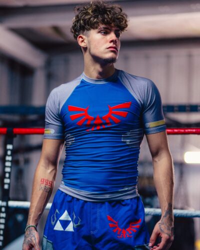Zelda Shield Style Zelda Short Sleeve Rash Guard Compression Shirt