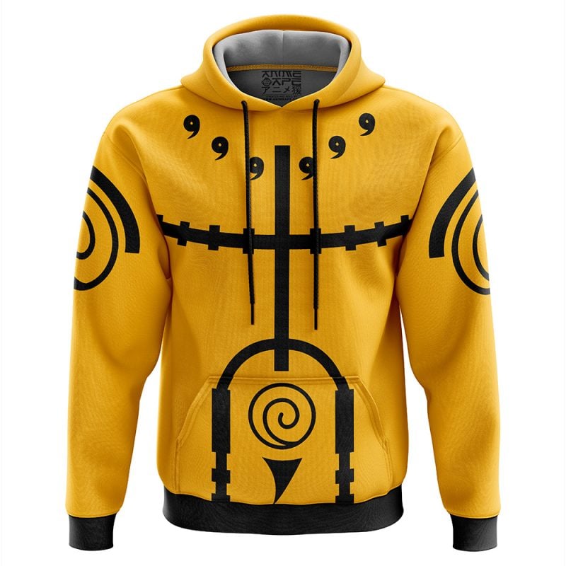 Nine Tails Chakra Mode Naruto Hoodie