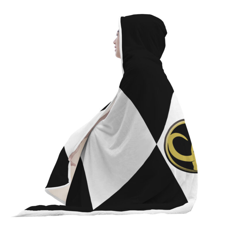 Black Ranger Mighy Morphine Power Rangers Hooded Blanket
